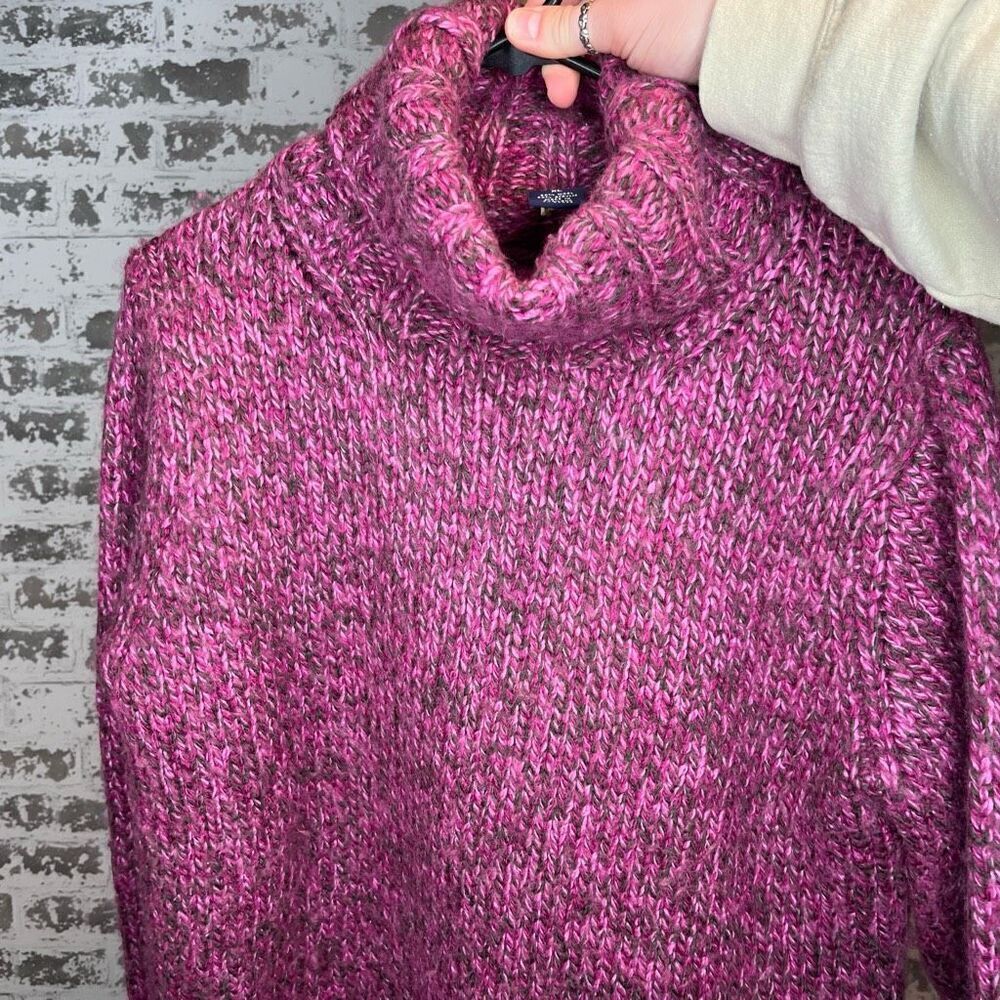 Gap | woke purple turtle neck wool blend vintage sweater
